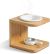 Wooden Wax Melt Burner with Candle Holder
