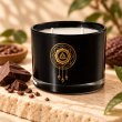 Mahonie Choco Lava Candle, closer view of its original materials and surface details.