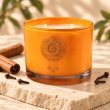 Mahonie Cinnamon & Clove Candle, closer view of its original materials and surface details.