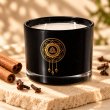 Mahonie Cinnamon & Clove Candle, closer view of its original materials and surface details.