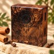 Mahonie Mahonie Exotic Wood Car Freshener - Cinnamon & Clove, closer view of its original materials and surface details.