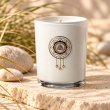 Mahonie Saltwater Sea Musk Candle, closer view of its original materials and surface details.
