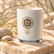 Mahonie Saltwater Sea Musk Candle, closer view of its original materials and surface details.