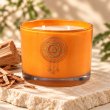 Mahonie Sandalwood Candle, closer view of its original materials and surface details.