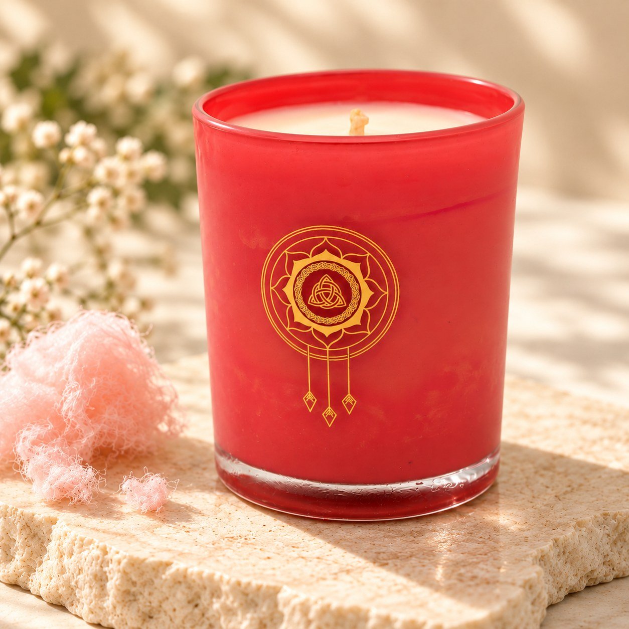 A closer view of Cotton Candy Candle 