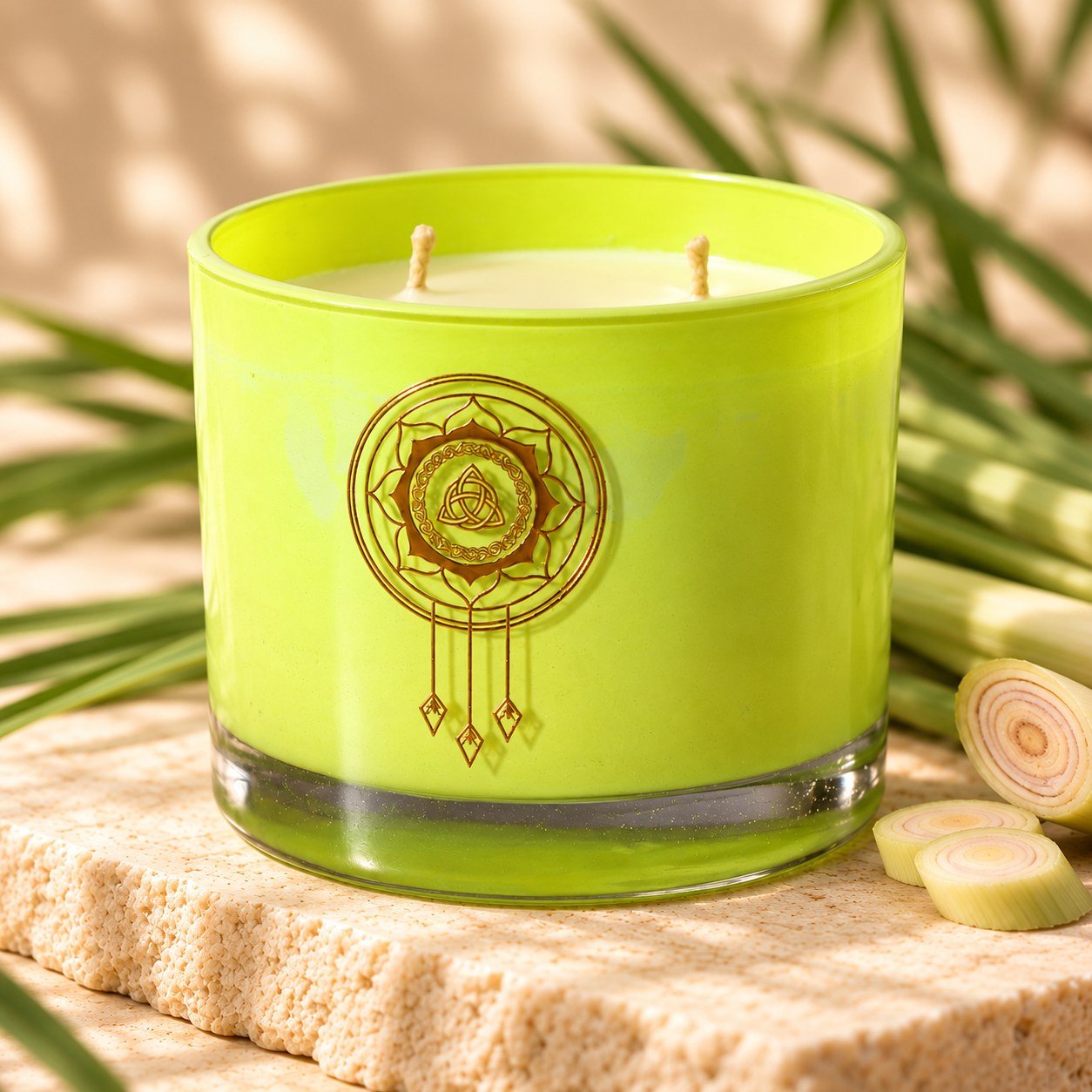 A closer view of Lemongrass Candle