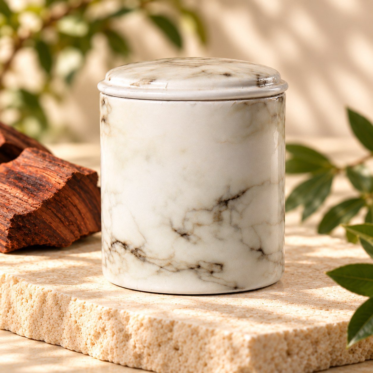 A closer view of Métallique : Noble Rosewood Candle 