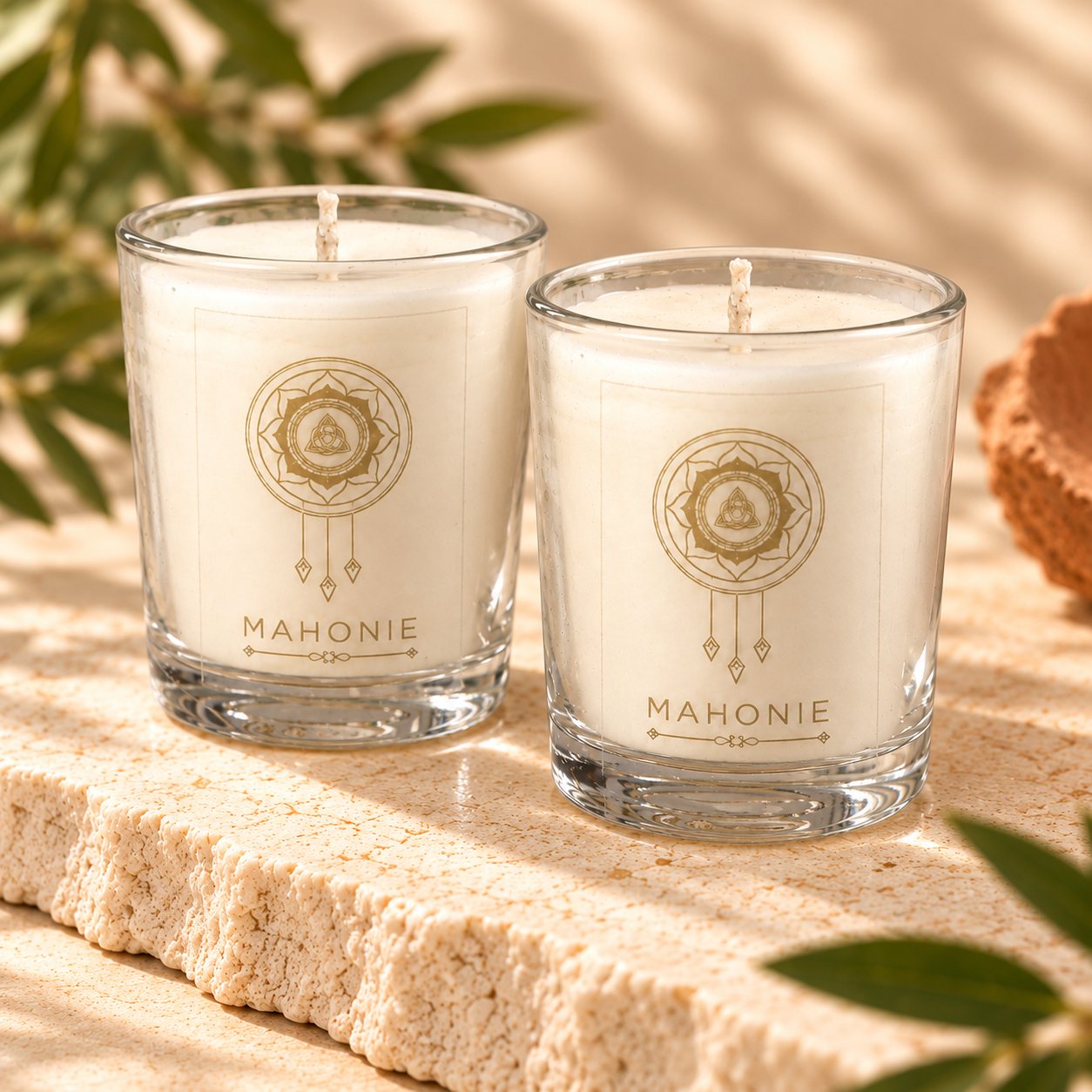 A closer view of Shot Glass Pair : Gilli Mitti Candle 