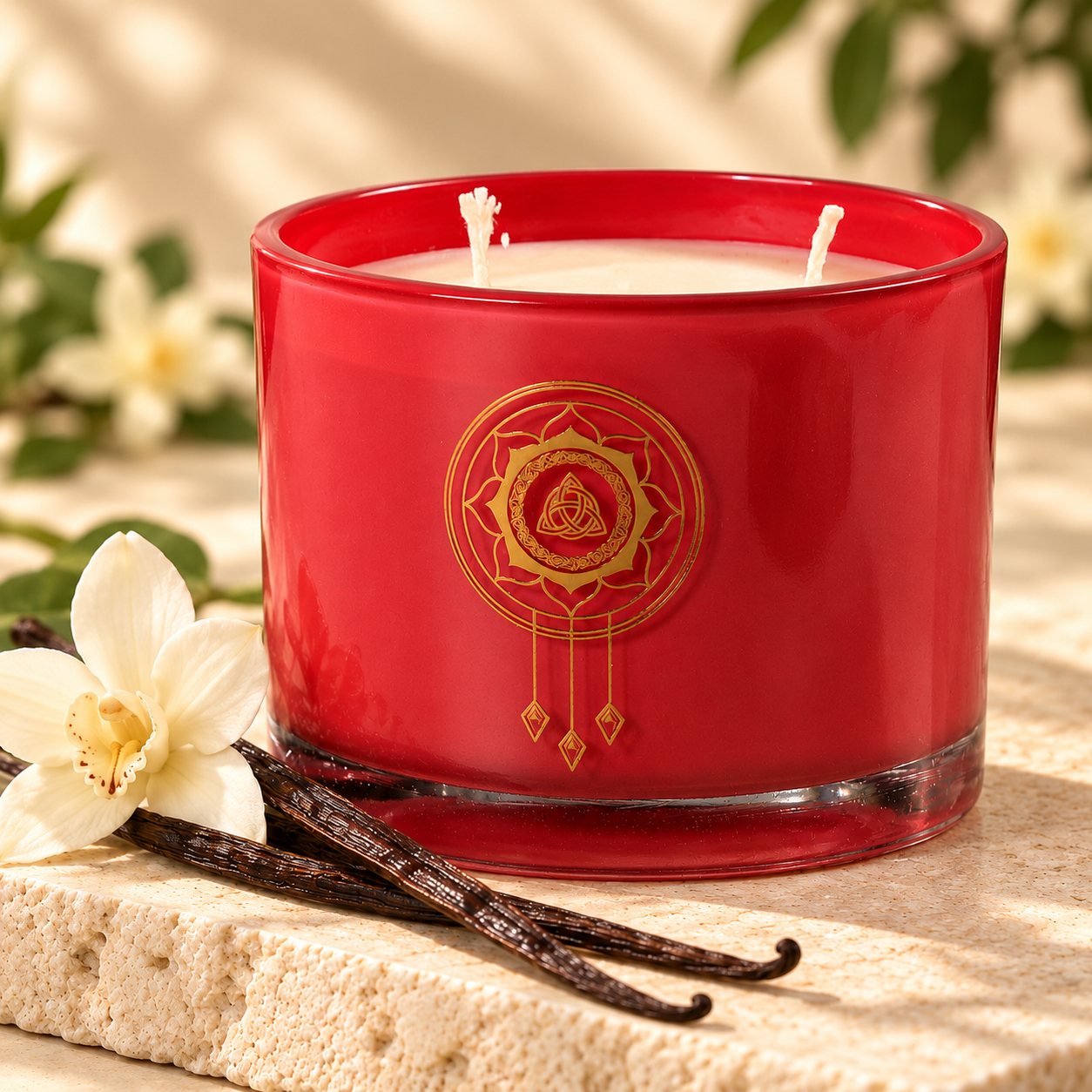 A closer view of Vanilla Candle