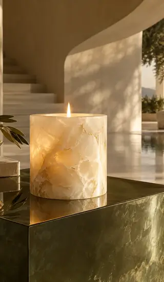 realms translucent onyx candle