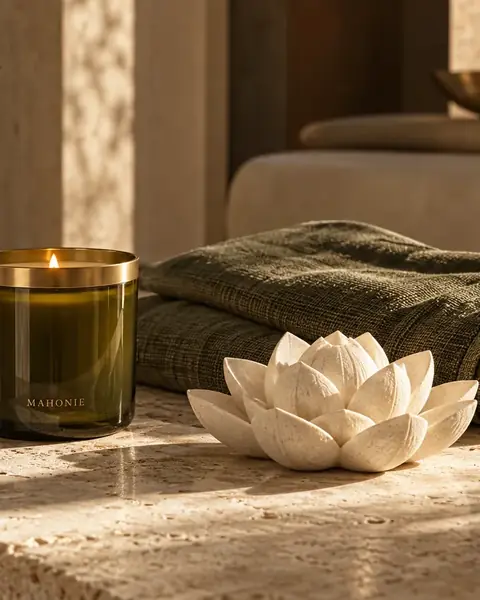 heart chakra green ritual still life